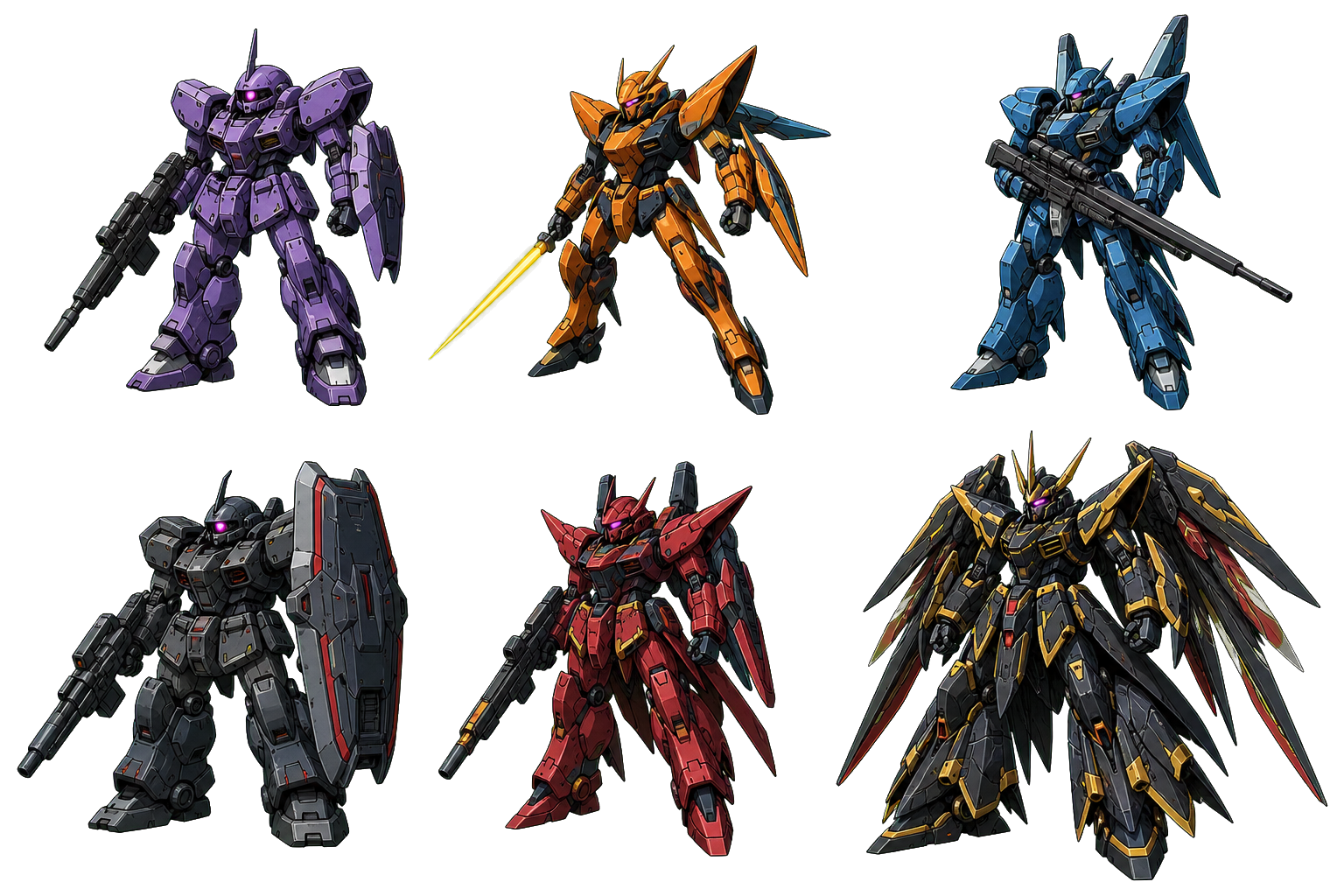 Enemy original mobile suit sprite art