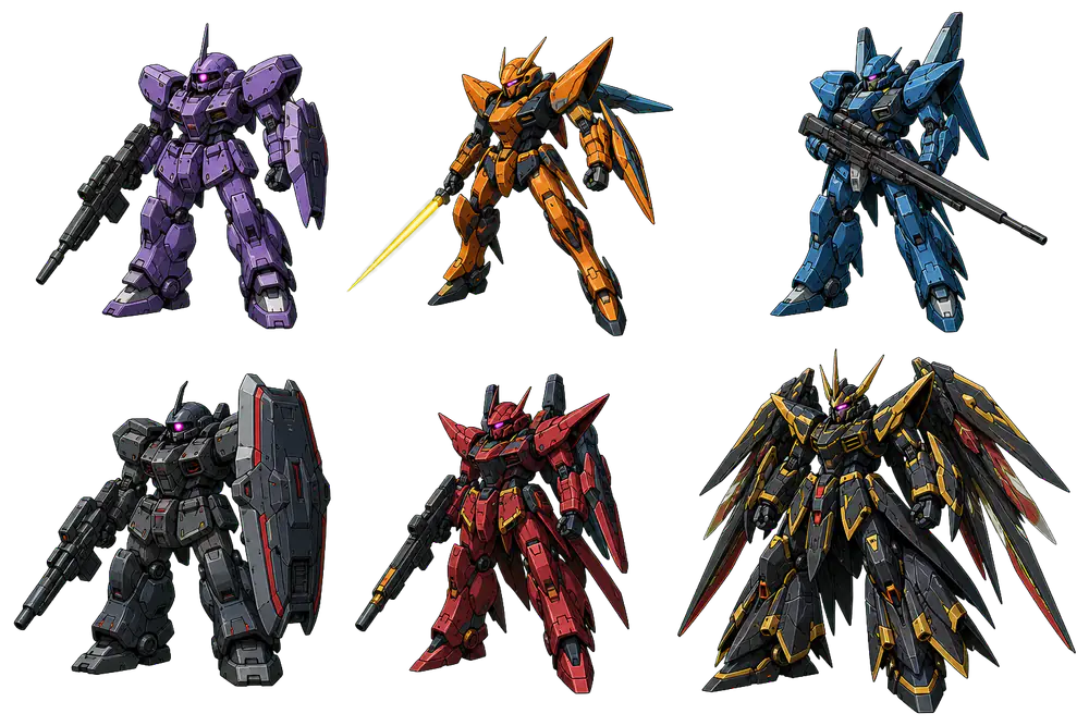 Enemy original mobile suit sprite art